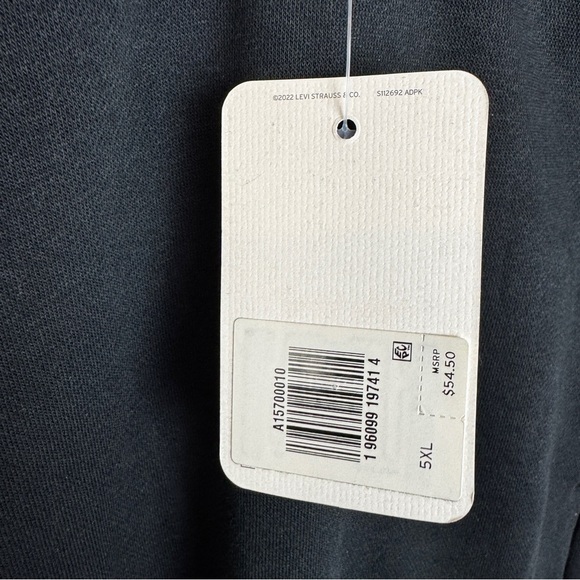 Levi’s Men’s size 5XL Sweatpants black cotton pockets drawstring joggers NEW - Picture 3 of 9